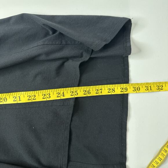 Habitat LIV Shirt Top Womens Medium Black Lagenlook Boxy Minimalist Pima Stretch - Picture 9 of 10